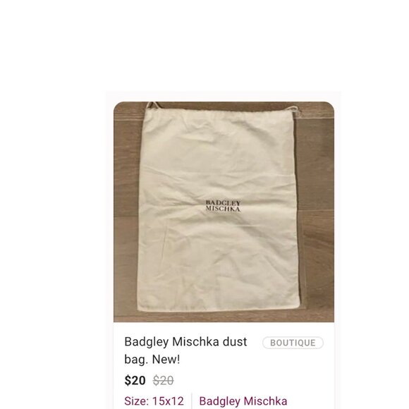 DOUCAL'S "Final Markdown" CLERGERIE Pari, BADGLEY MISCHKA Dust Bags Set of 3 - Picture 11 of 11